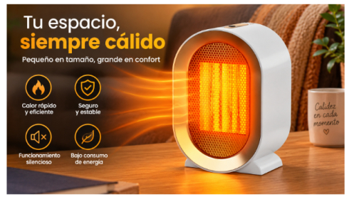 Calefactor de bajo consumo 1200W