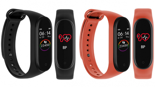 Pulsera inteligente M4 con pulsómetro, oxímetro y más