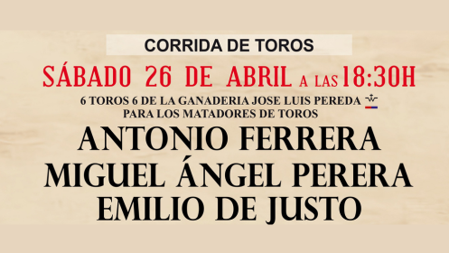 GRAN CORRIDA DE TOROS EN MÉRIDA 26 DE ABRIL
